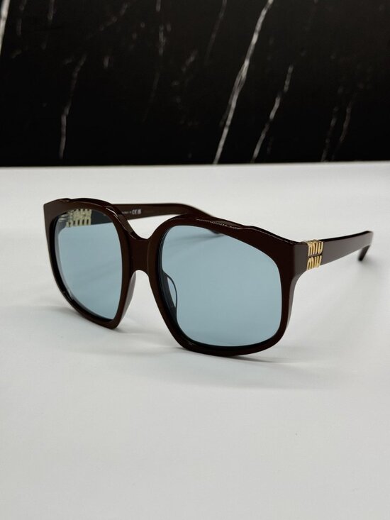 NEW MIU MIU MUA07S 24D20R OVERSIZED MIU MIU SUNGLASSES SMUA 07 24D20R main image 11